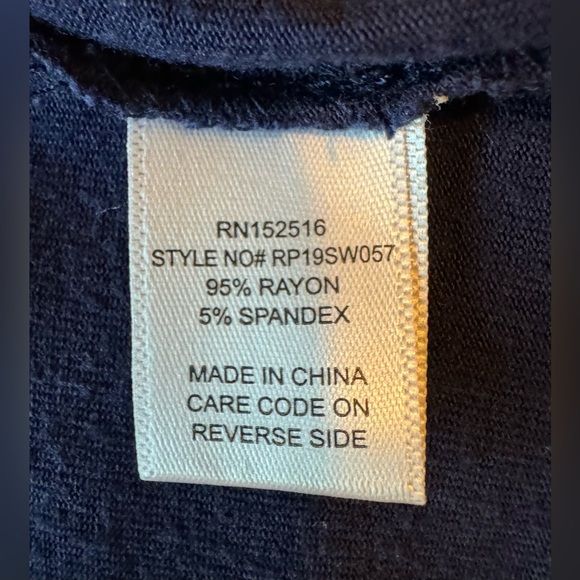 Prescott New York Navy Blue Cardigan size  0X - Picture 5 of 6